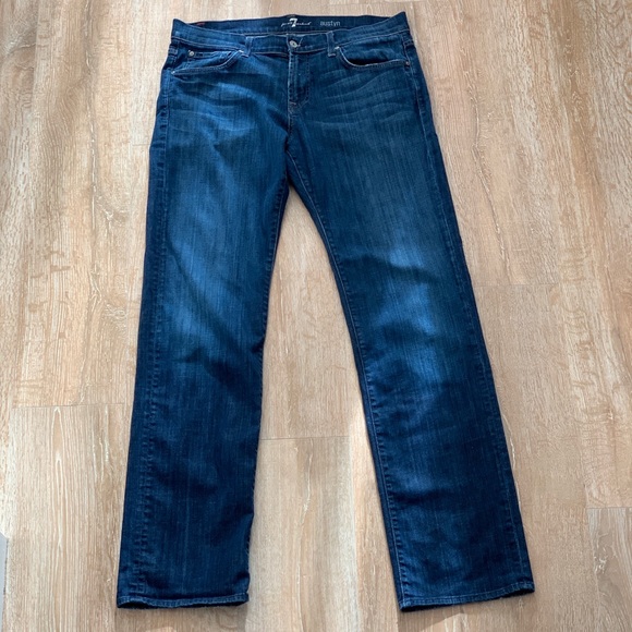 7 jeans Men's Austyn Dark Wash Jeans, 34" - Picture 5 of 8